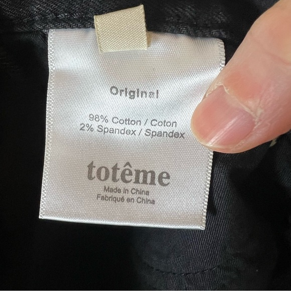 Toteme Black Original Jeans Size 27 - Picture 7 of 8